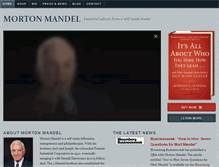 Tablet Screenshot of mortonmandel.com